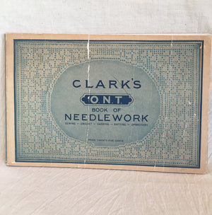 1916 Clark’s Book of Needlework and Clark’s O.N.T. Thread Box with 6 Spools Black Thread