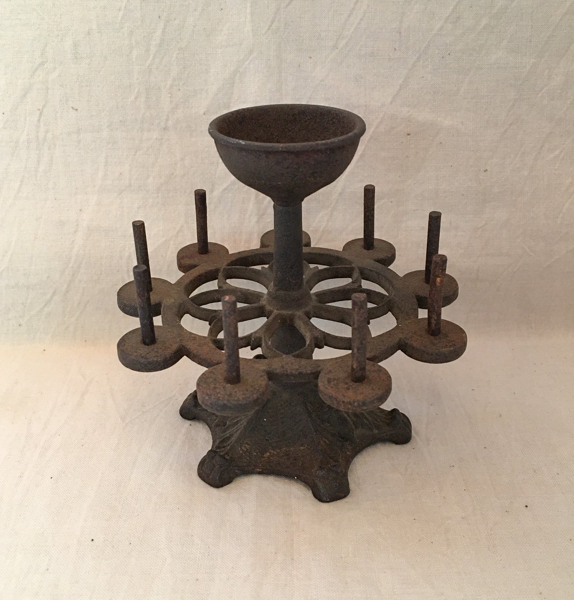 Antique Cast Iron Spool Holder
