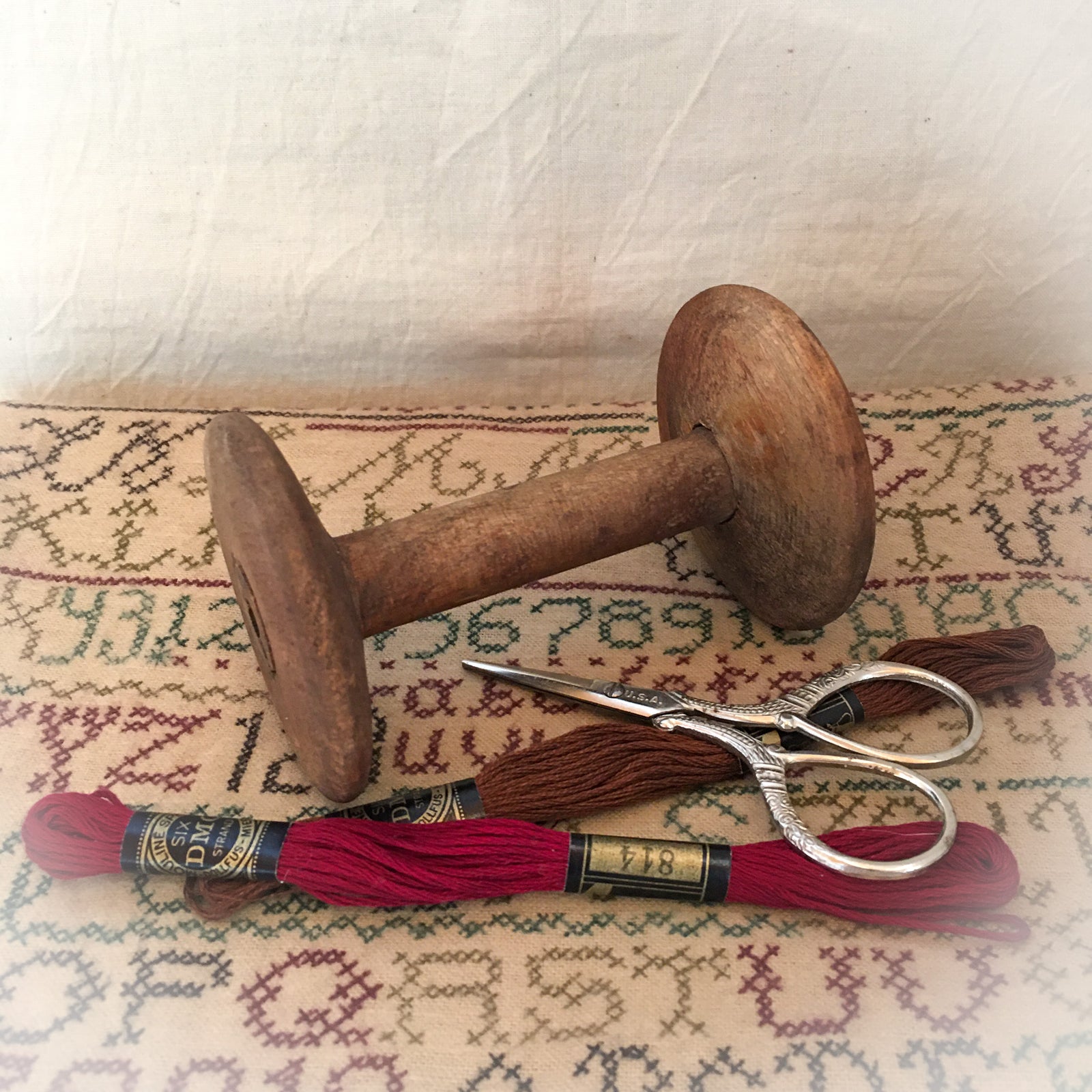 Small Wooden Spool, 4”