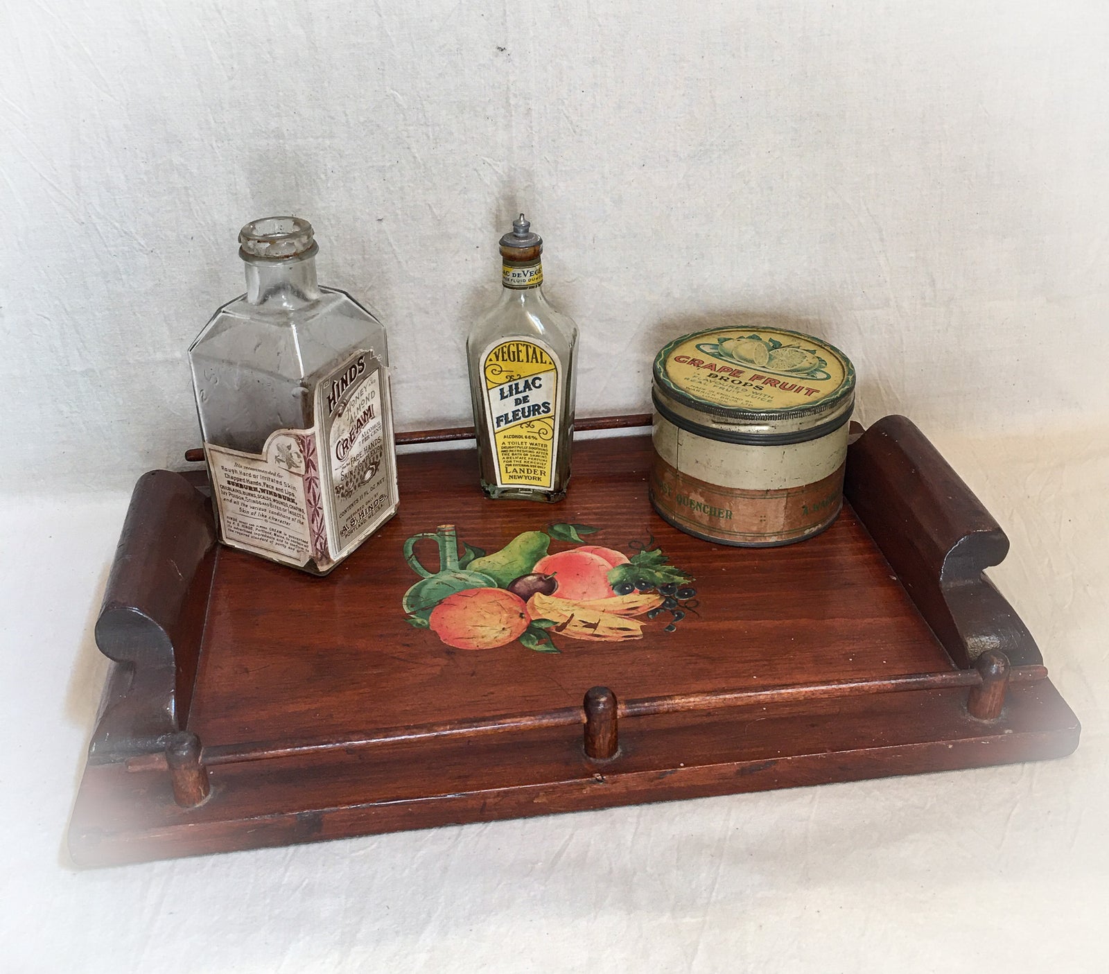 Vintage Hand-Crafted Serving Tray, Signed and Dated 1957