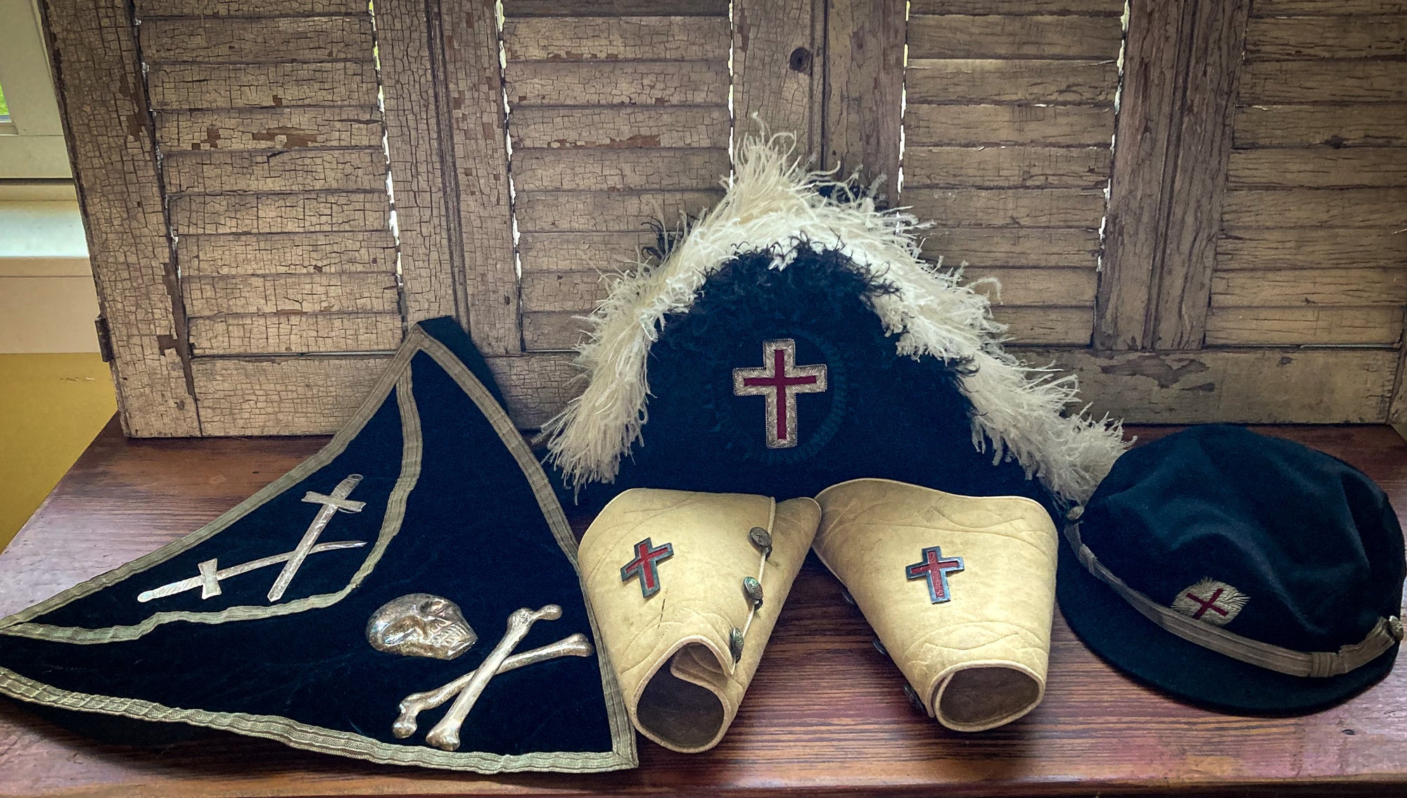 Victorian Era Masonic Knights Templar Ceremonial Regalia