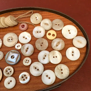 Button Bundle, Bone and Shell