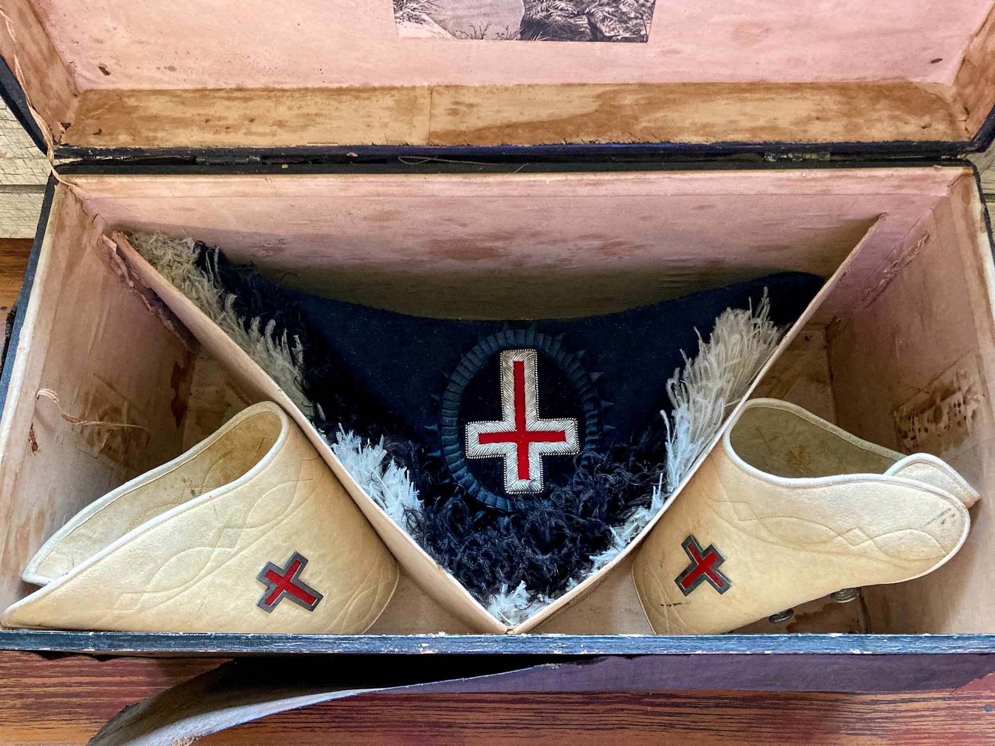 Victorian Era Masonic Knights Templar Ceremonial Regalia