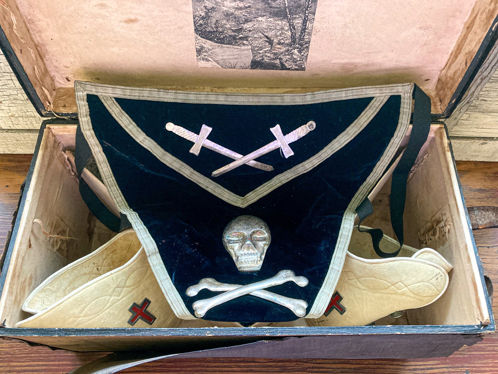 Victorian Era Masonic Knights Templar Ceremonial Regalia