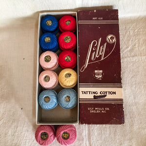 Vintage Crafting, Sewing Materials including Velvet Trim and Tatting Cotton