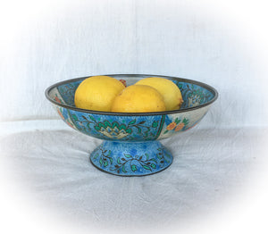 Mid-Century Baret Ware Enameled Pedestal Bowl