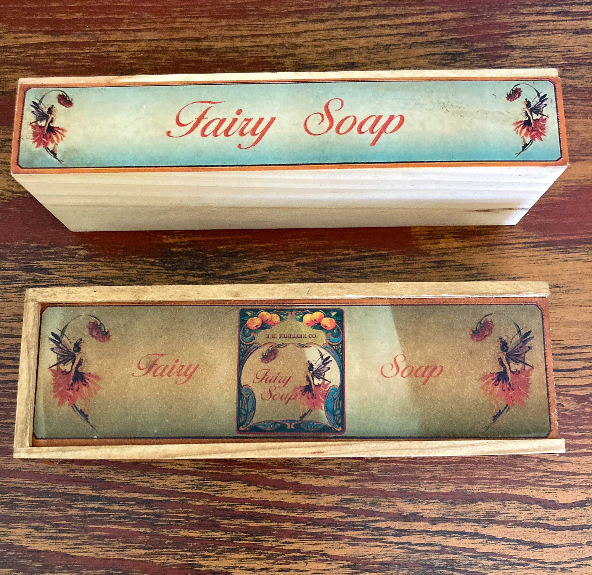 1910’s -1920’s Wooden Fairy Soap Boxes, Set of 15