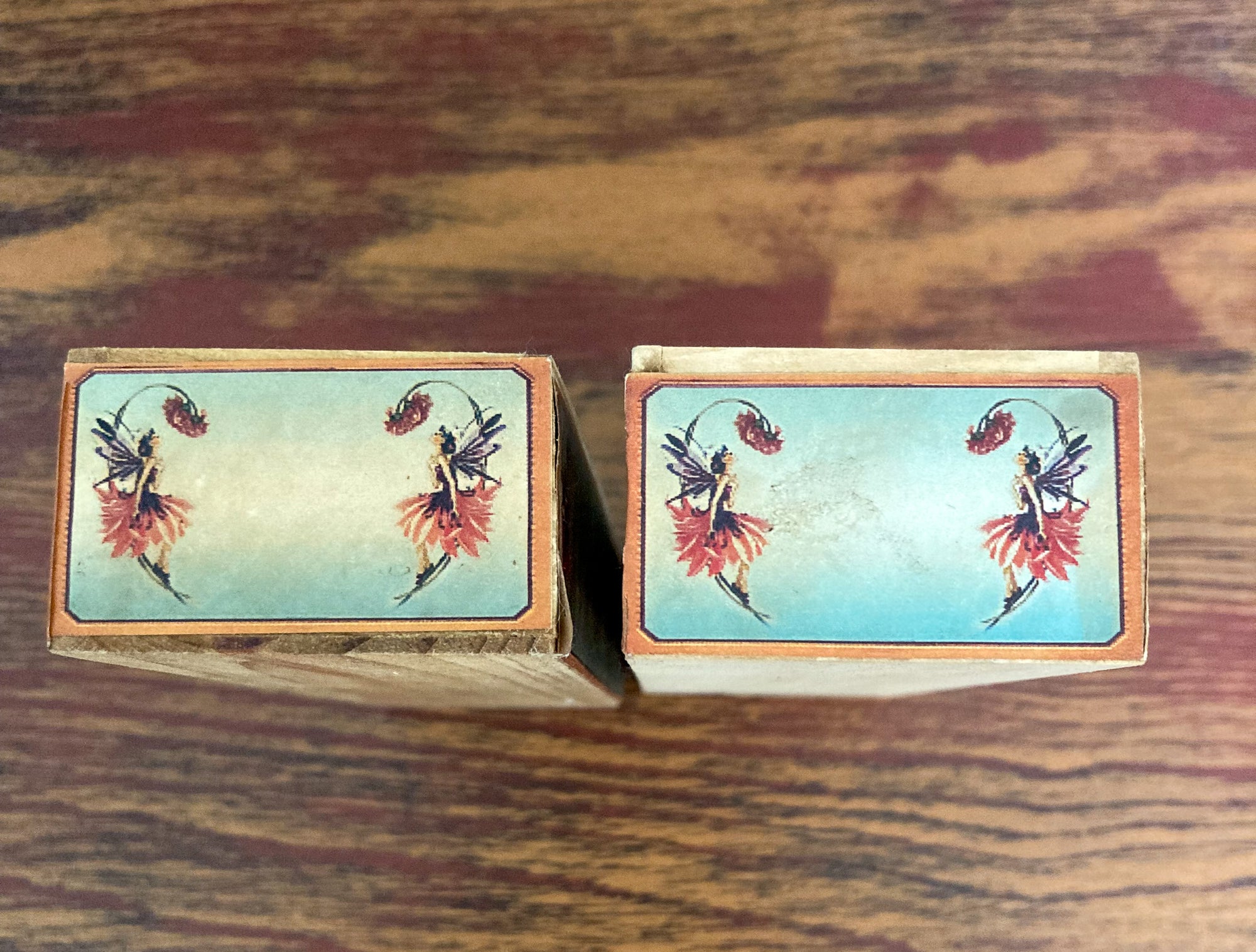 1910’s -1920’s Wooden Fairy Soap Boxes, Set of 14