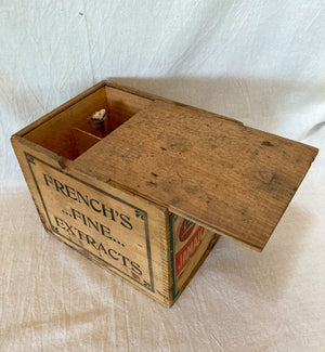 1890’s French’s Fine Extracts Jamaica Ginger Box with 3 Bottles