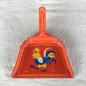 Vintage Rooster Dustpans, Matching Pair!