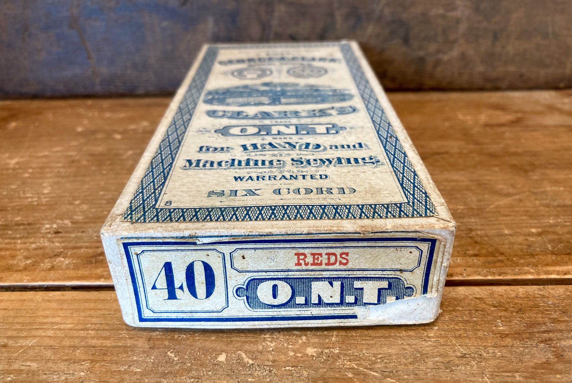 Full of New Old Thread! Clark’s O.N.T. Six Cord Reds, New in Original Box