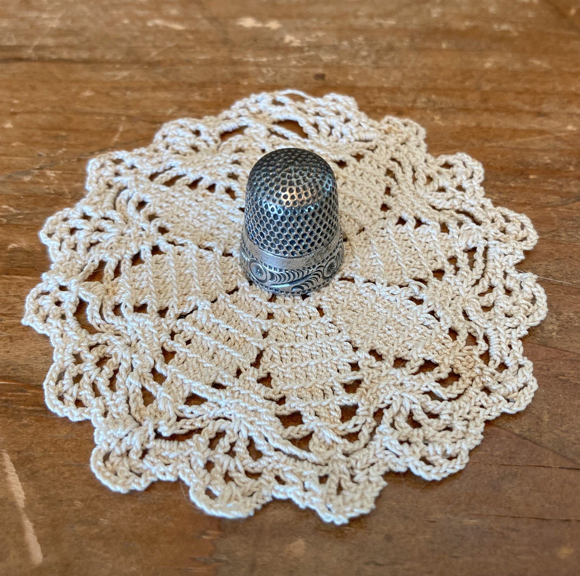 Thimble, Sterling Silver, Size 8, Stern Bros.