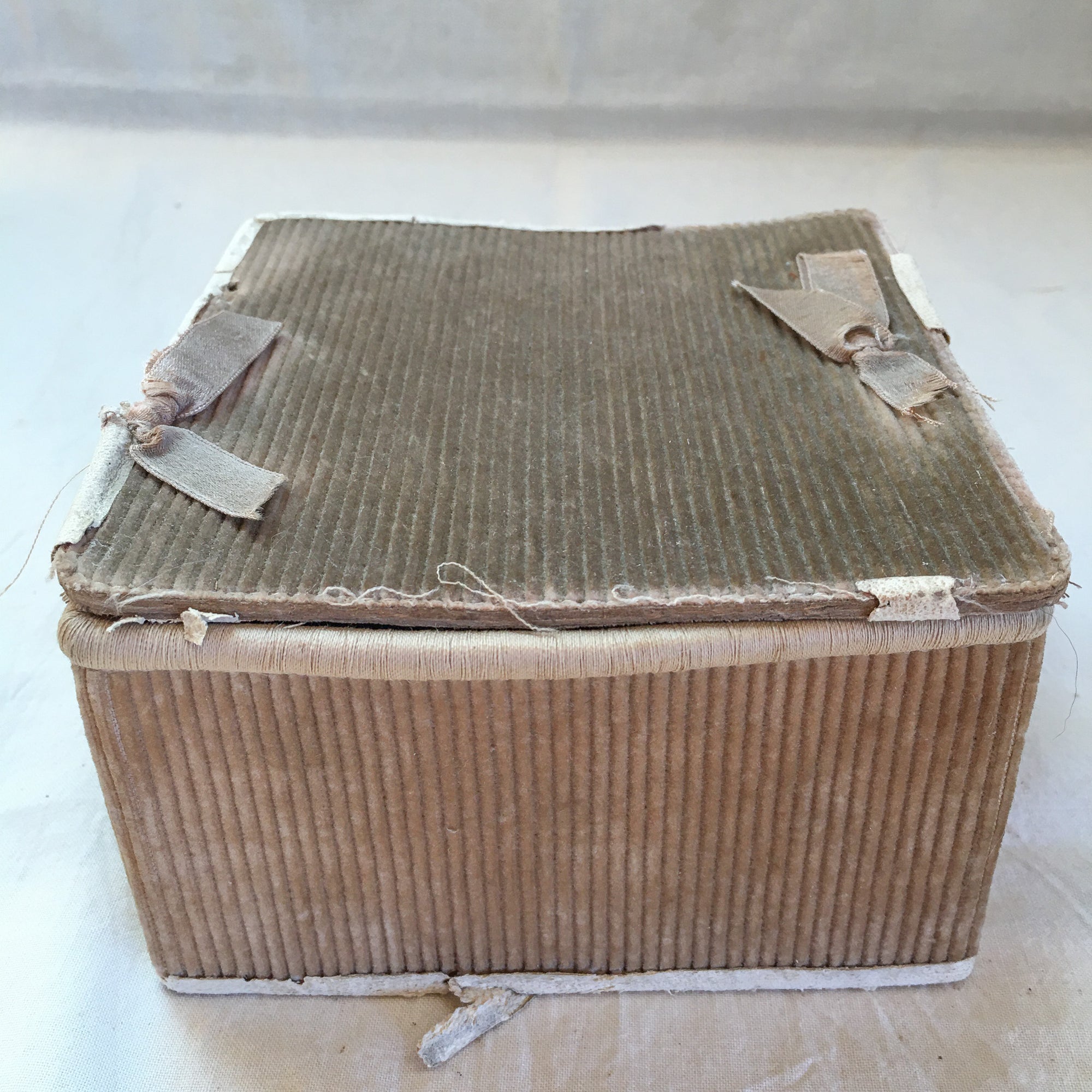 Pair of Sewing Boxes with Contents, Including Shell Sewing Clamp