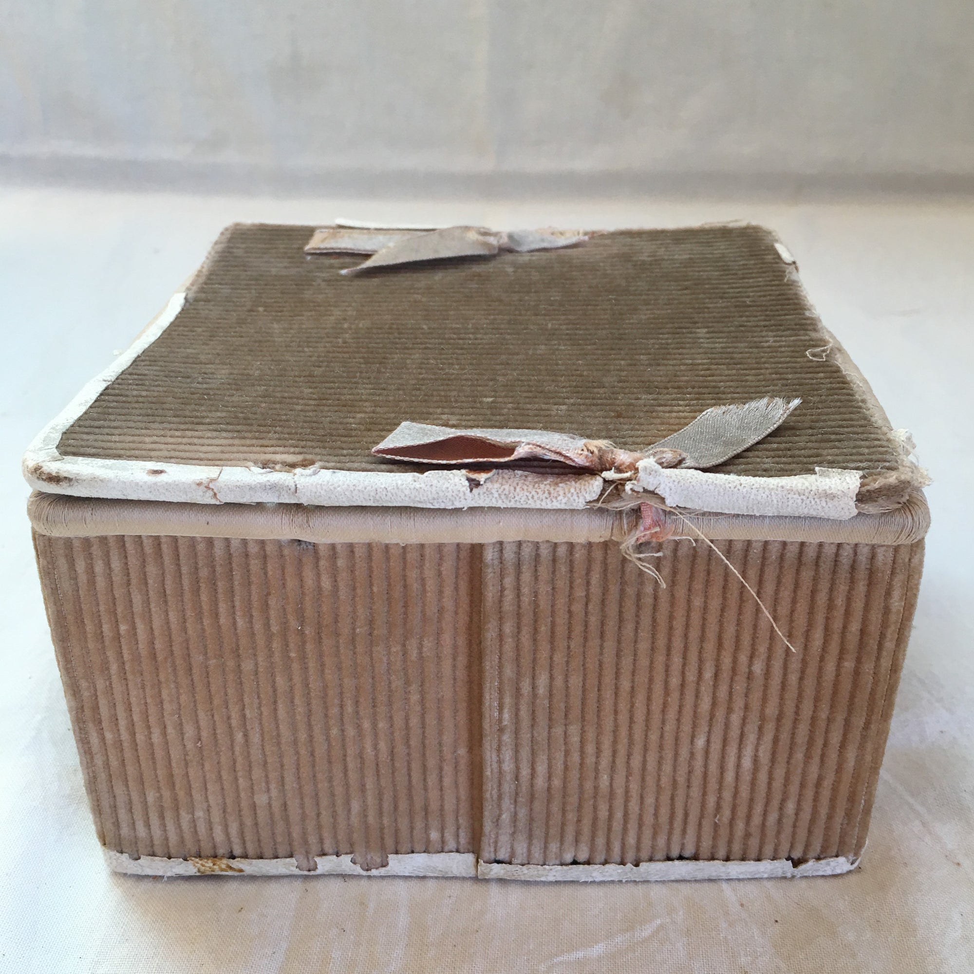 Pair of Sewing Boxes with Contents, Including Shell Sewing Clamp