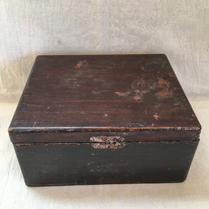 Pair of Sewing Boxes with Contents, Including Shell Sewing Clamp