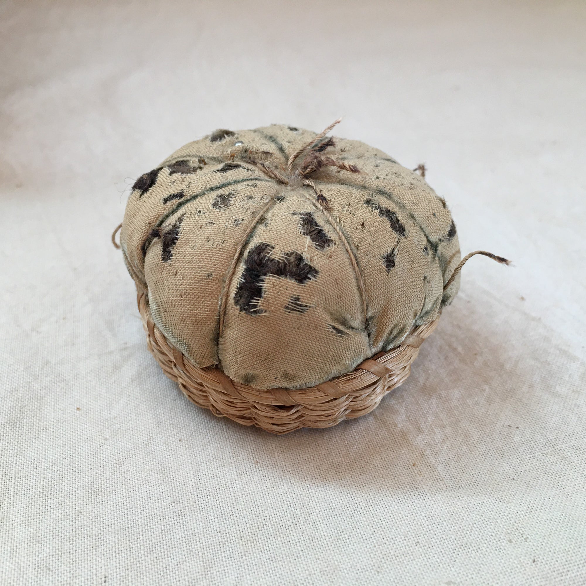 Vintage Sewing Basket with Contents