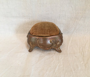 Antique Pin Cushion and Needle Book/Trinket Box