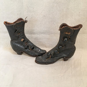 1800’s Tiny Leather High Top Button Boots