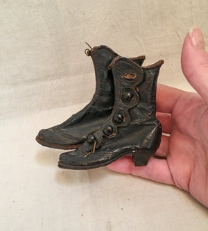 1800’s Tiny Leather High Top Button Boots