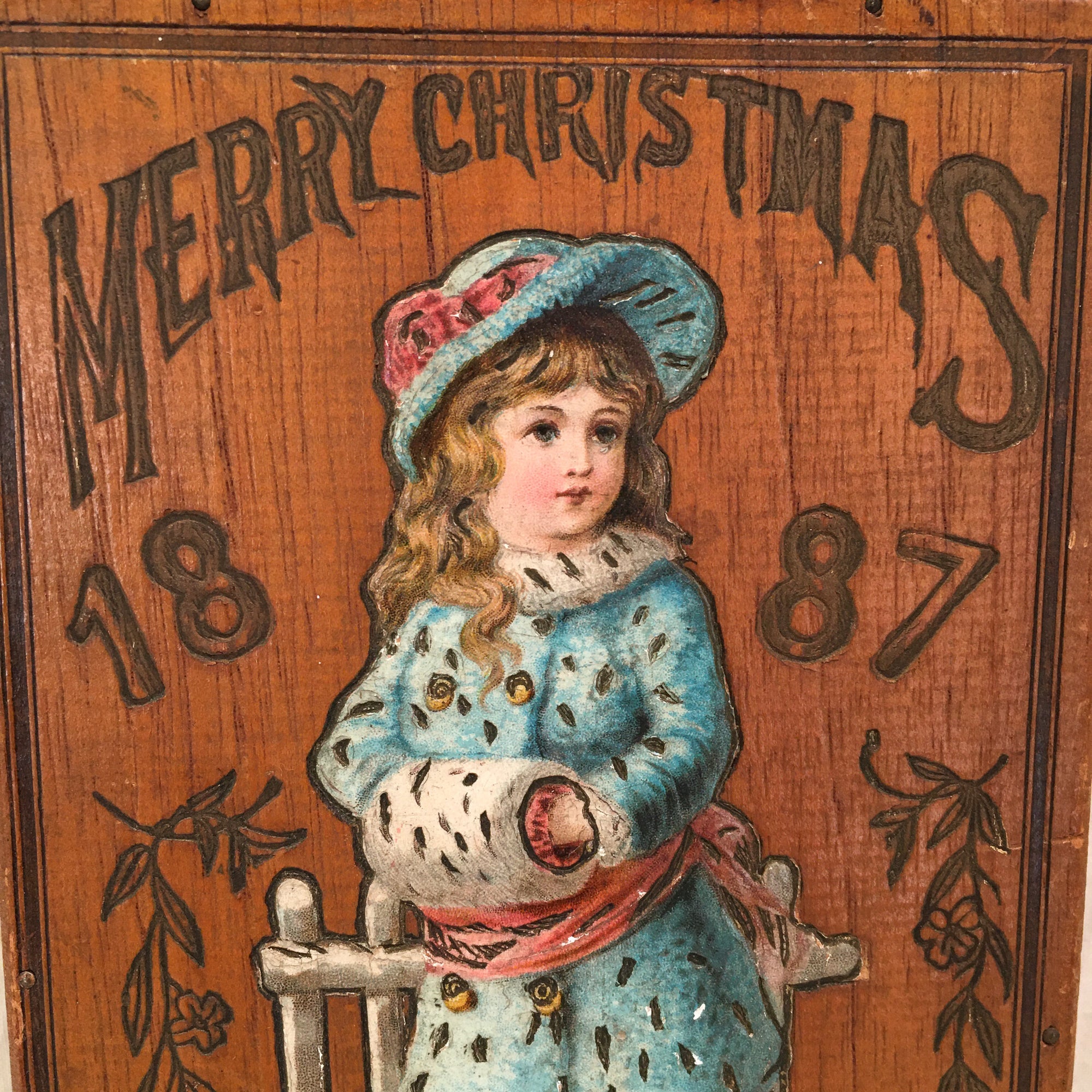 1887-1888 Merry Christmas/Happy New Year Gift Box