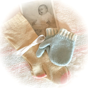 Tiny Wool Stockings and Mittens