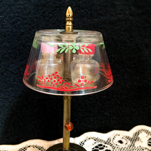 1938-1939 Floor Lamp-Shaped Perfume Holder with Glass Shade, Hi-Lights Perfumes by Stuart