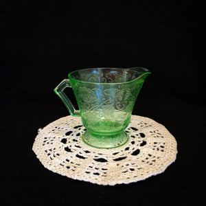 1920’s to 1930’s Vaseline/Uranium Glass Creamer