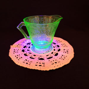 1920’s to 1930’s Vaseline/Uranium Glass Creamer