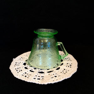 1920’s to 1930’s Vaseline/Uranium Glass Creamer