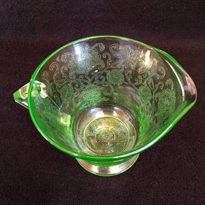 1920’s to 1930’s Vaseline/Uranium Glass Creamer