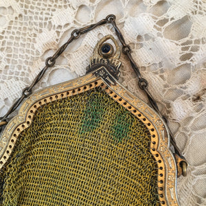 1920’s Whiting and Davis Mesh Purse, Flapper Fashion!