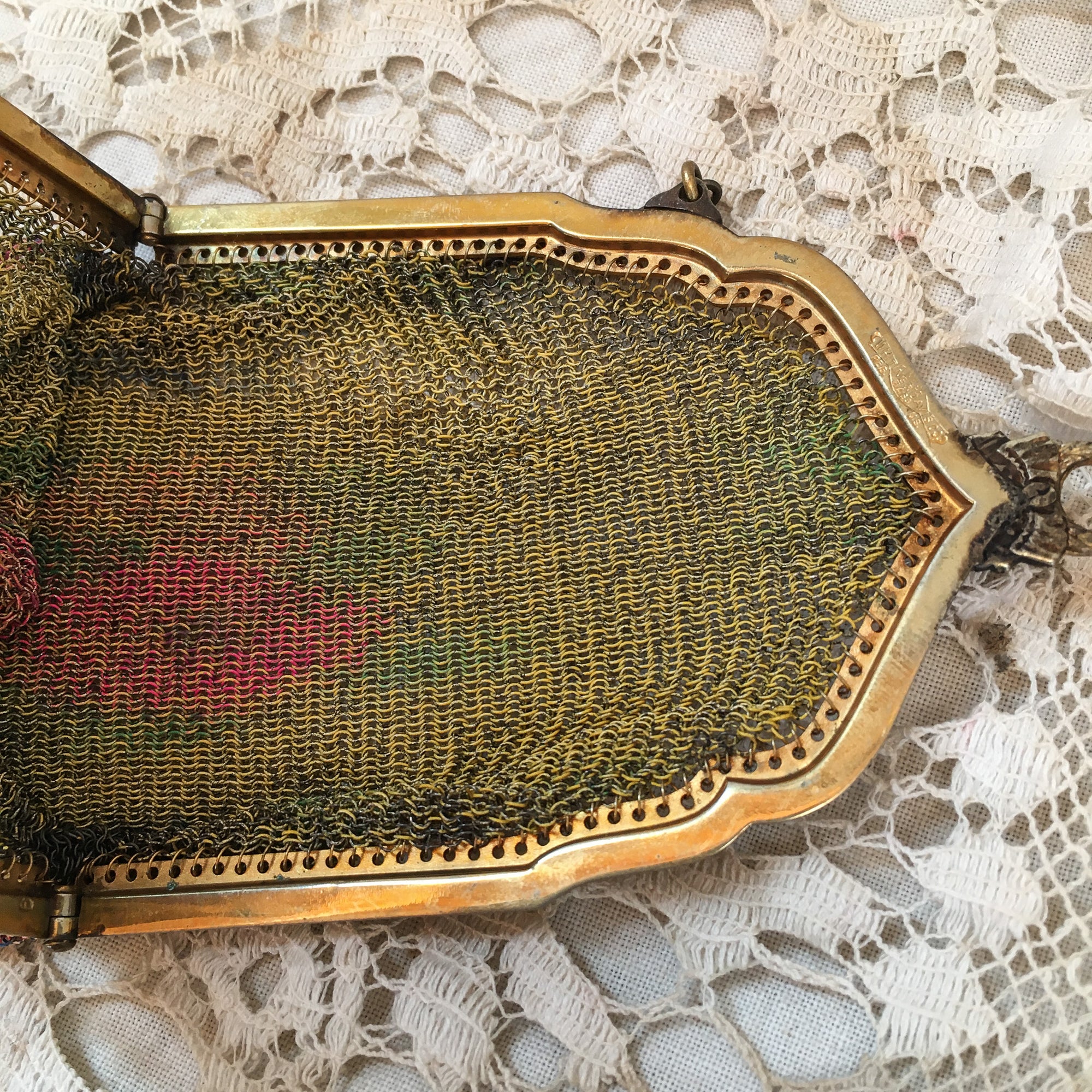 1920’s Whiting and Davis Mesh Purse, Flapper Fashion!