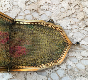 1920’s Whiting and Davis Mesh Purse, Flapper Fashion!