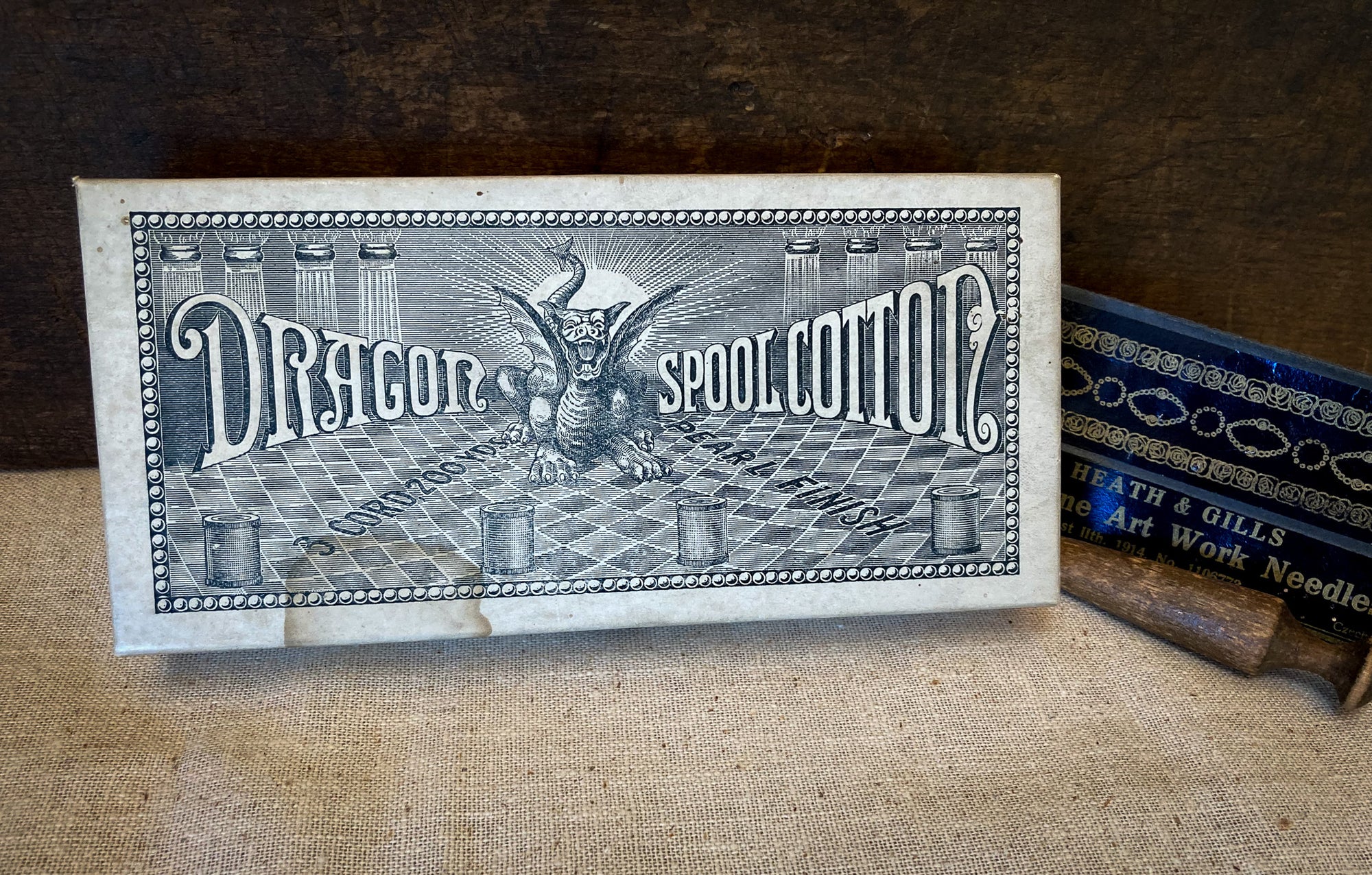 1880 – 1890 Dragon Spool Cotton, New in Original Box