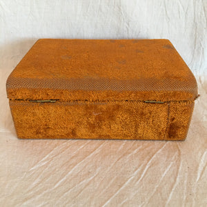 Victorian Era Velvet Jewelry/Presentation Box with Satin Lining