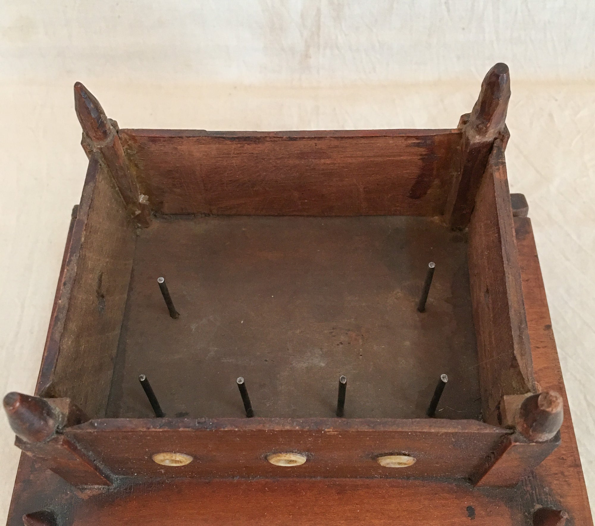 Small Victorian Era 2-Tier Sewing Box