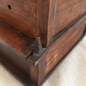 Small Victorian Era 2-Tier Sewing Box