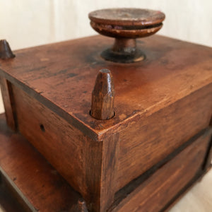 Small Victorian Era 2-Tier Sewing Box