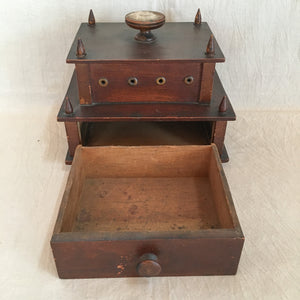 Victorian Era 2-Tier Sewing Box