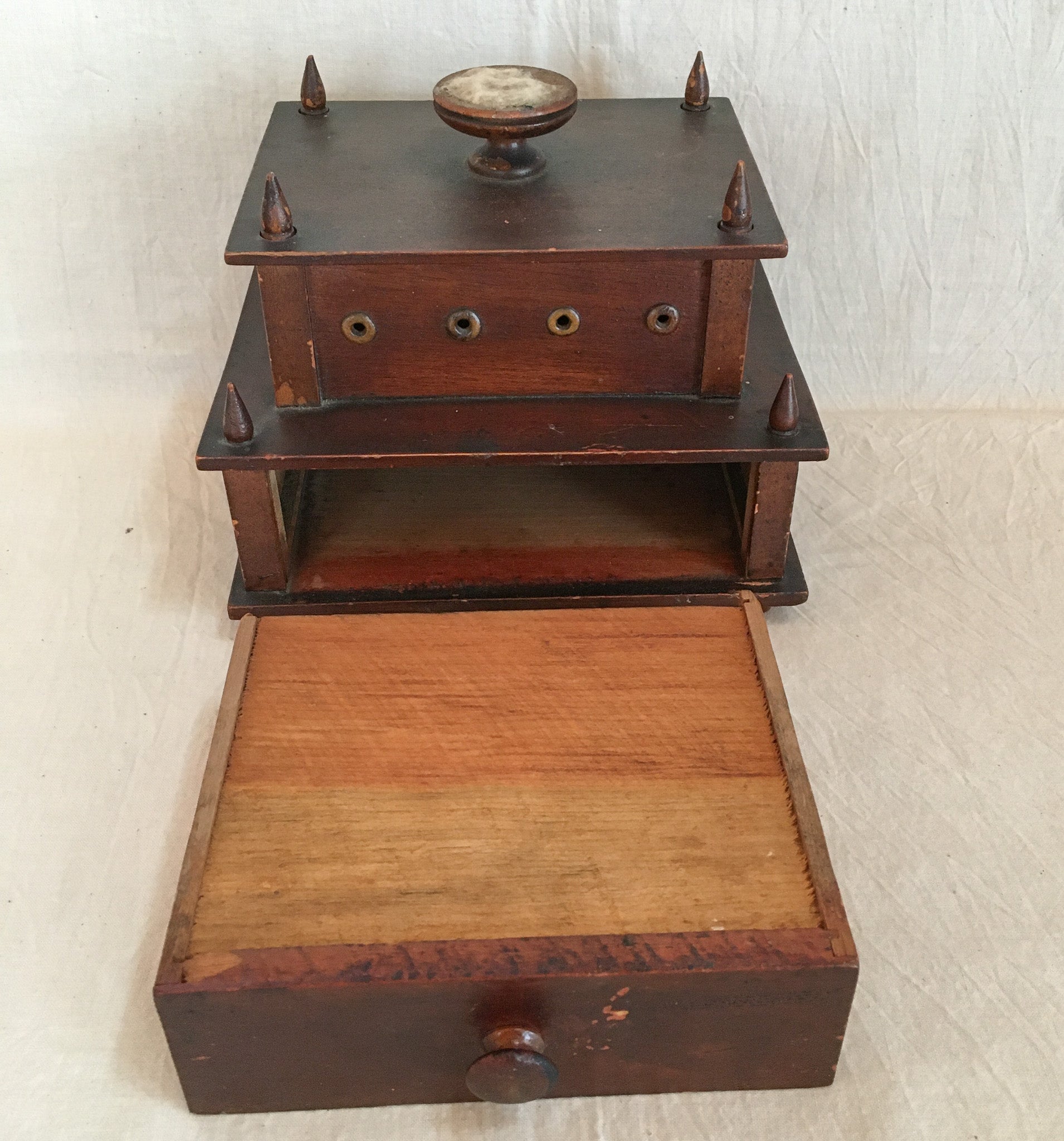 Victorian Era 2-Tier Sewing Box