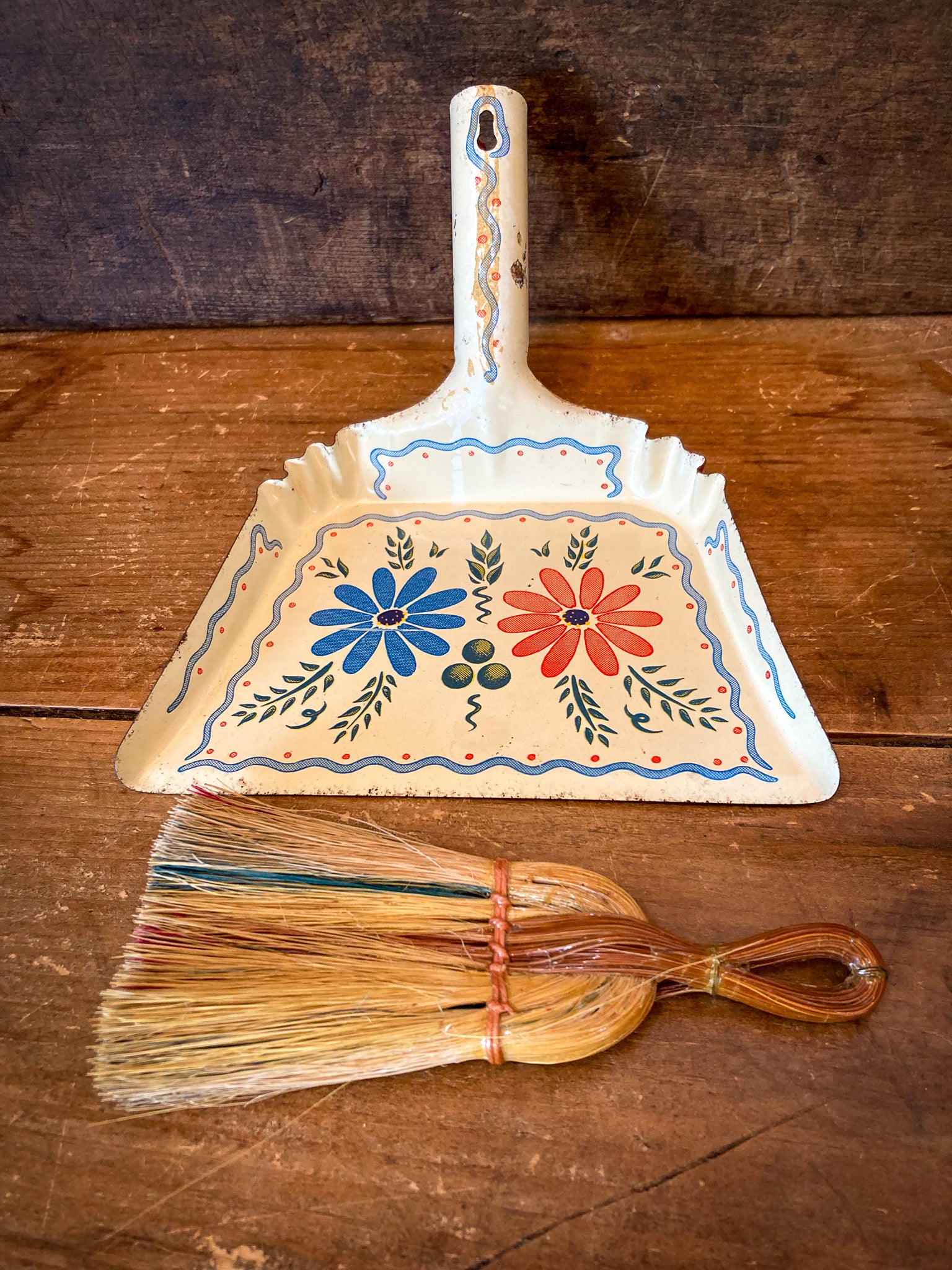 Vintage Toy Dustpan and Whisk Broom