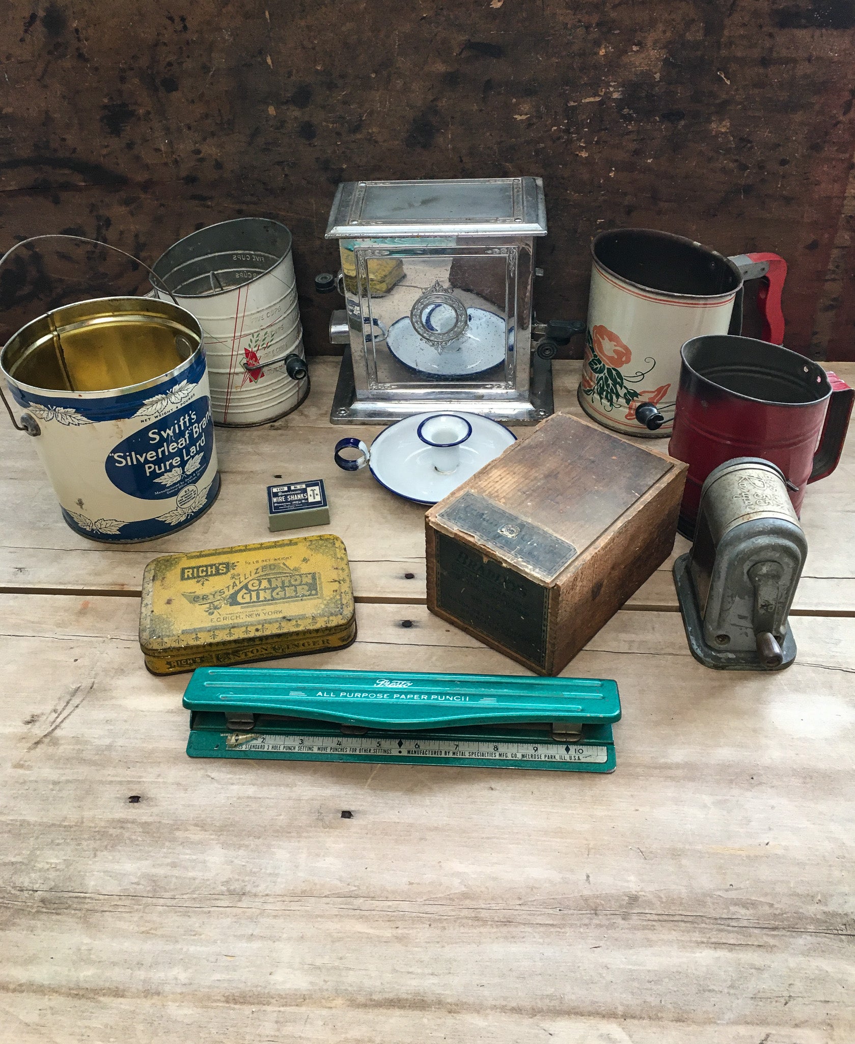 Vintage Office Collectibles & Kitchen Treasures Lot