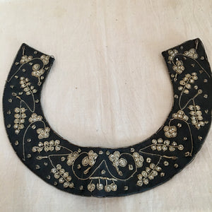 Antique Perfume Bottle Collection & Embroidered Beaded Collar