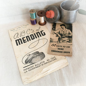 WWII Era Cooking and Mending Pamphlets