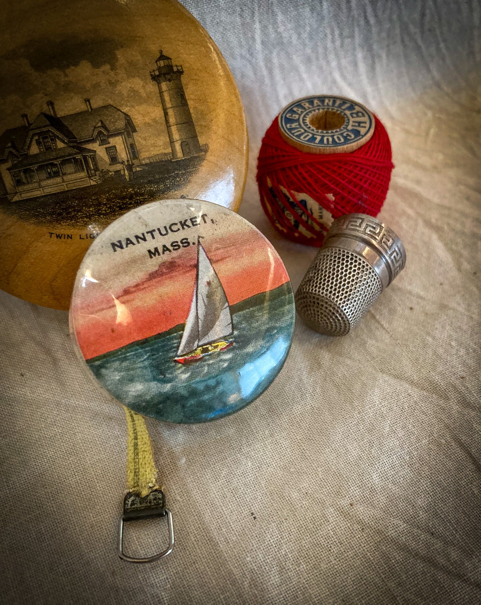 Mid Century “Nantucket, Mass.” Tape Measure, Made in USA