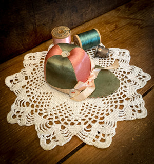 Vintage Handmade Silk Jockey Cap Pin Cushion