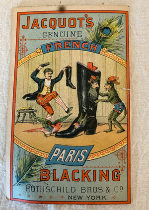 1890 The Capital Almanac and Jacquot’s French Blacking Advertisement