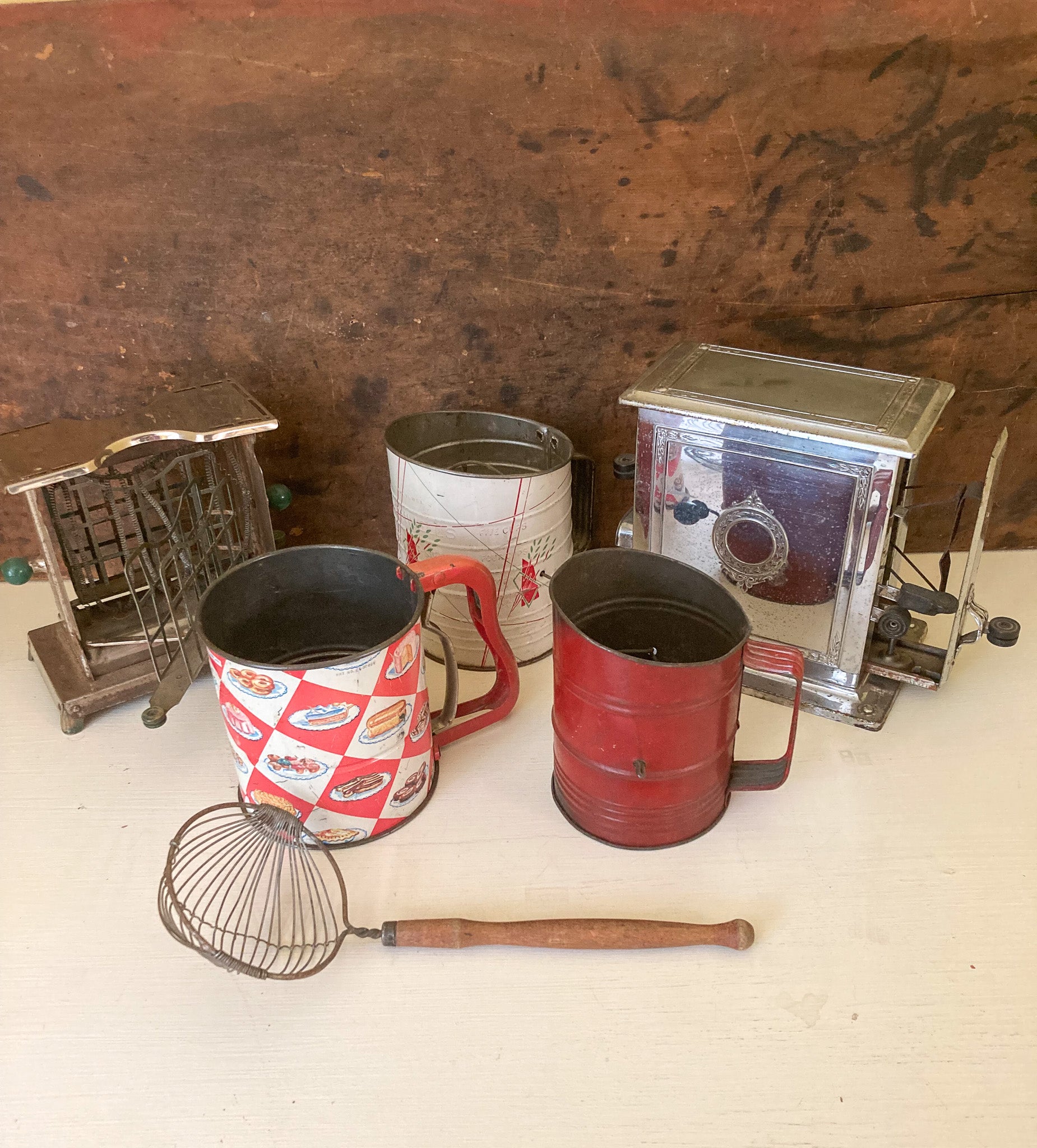 Clearing the Shelves! Vintage Toasters and Sifters, Strainer