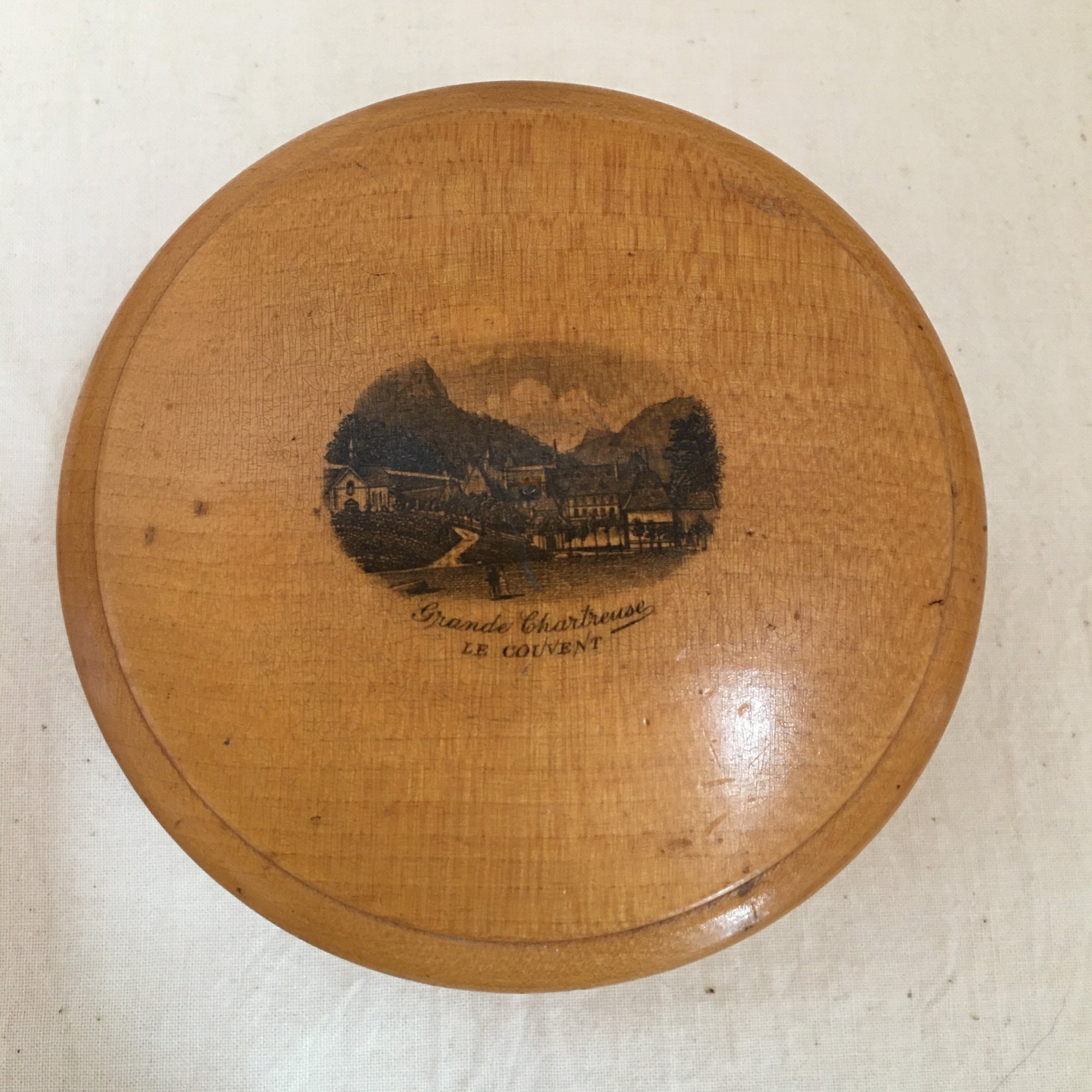 Late 19th Century Mauchline Ware Sewing Box with Contents as Found