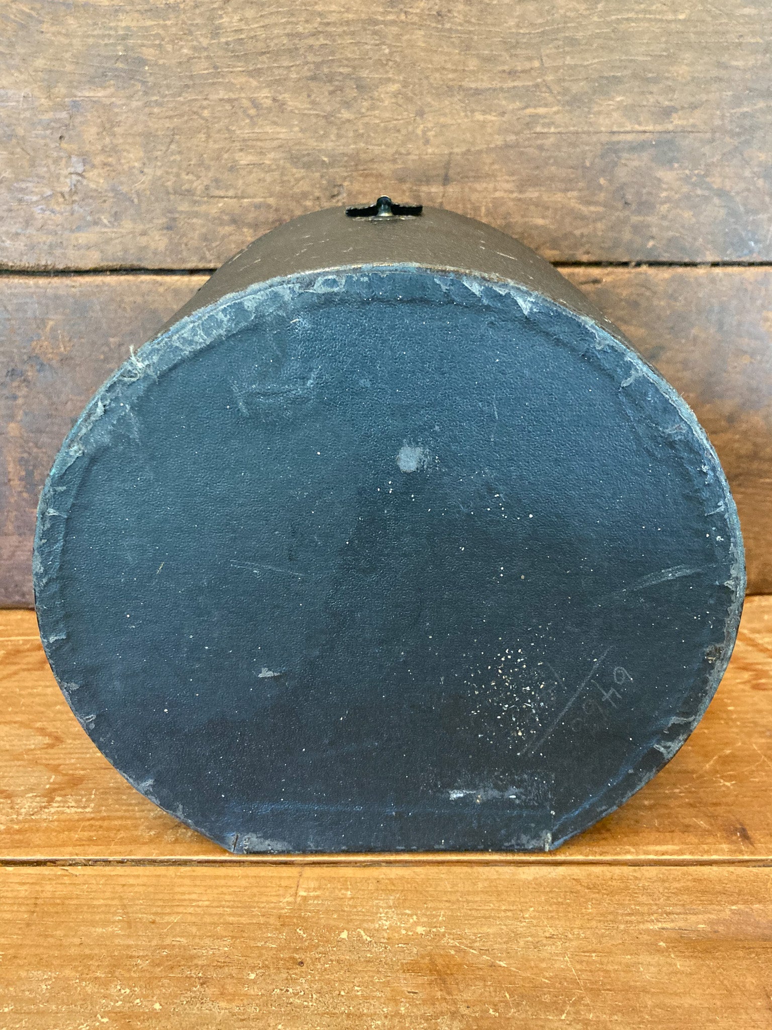 Victorian Era Leather Collar Box with Collars and New Old Stock in Original Box Dante Cuffs